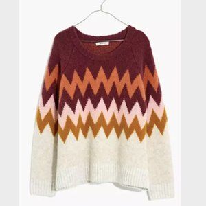 Madewell Delwood Fair Isle Pullover Sweater